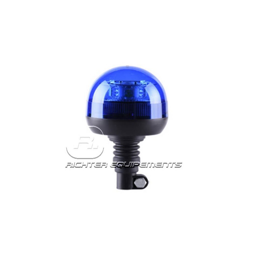 Gyrophare LED magnétique bleu