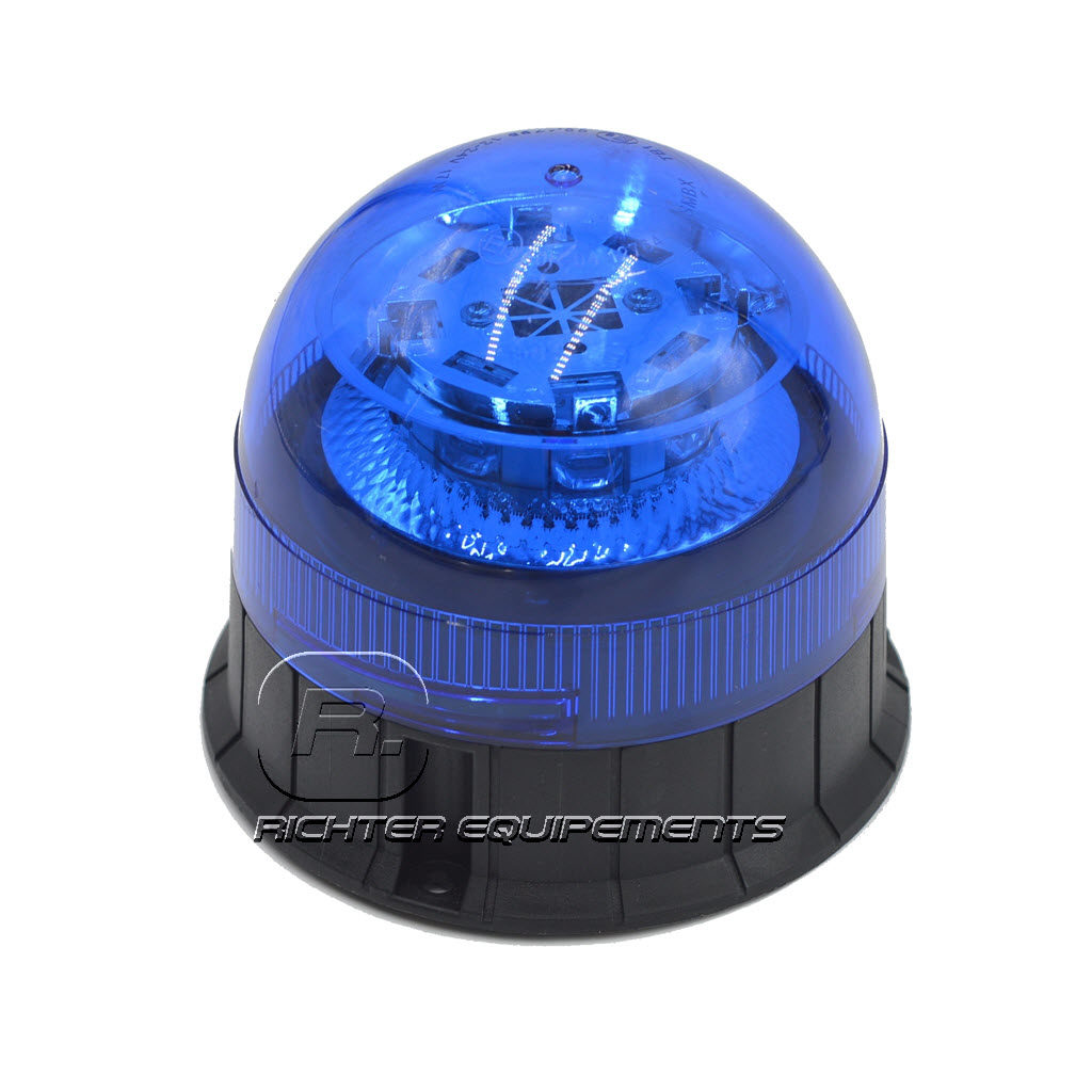 Gyrophare LED bleu 12-24 volt vue générale