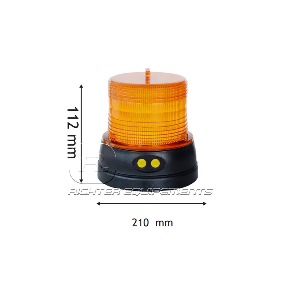 Gyrophare LED rotatif à feux à éclat orange