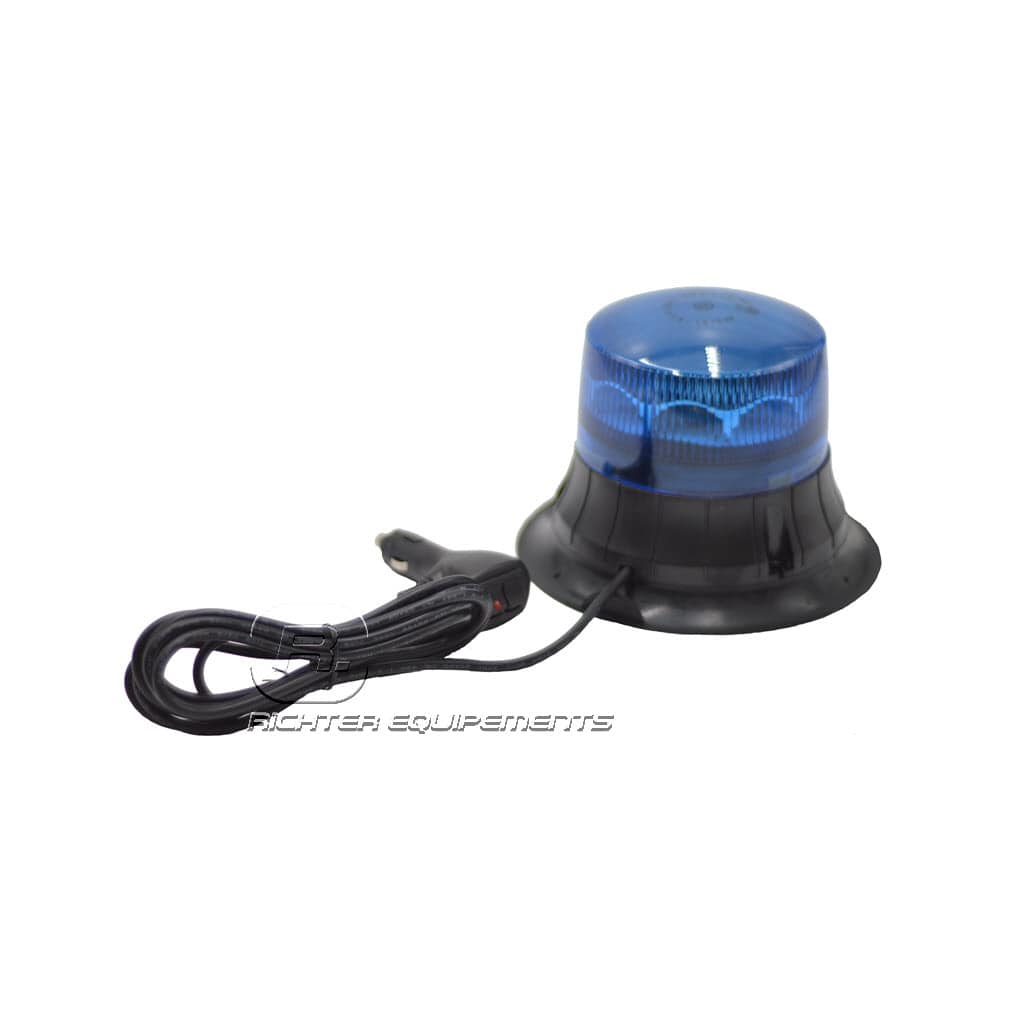 Gyrophare led rotatif bleu connexion allume-cigare